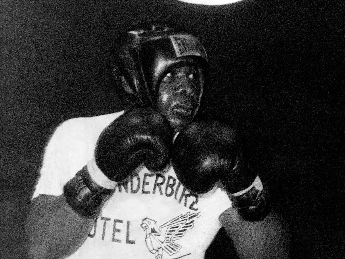 Sonny Liston On Film Background