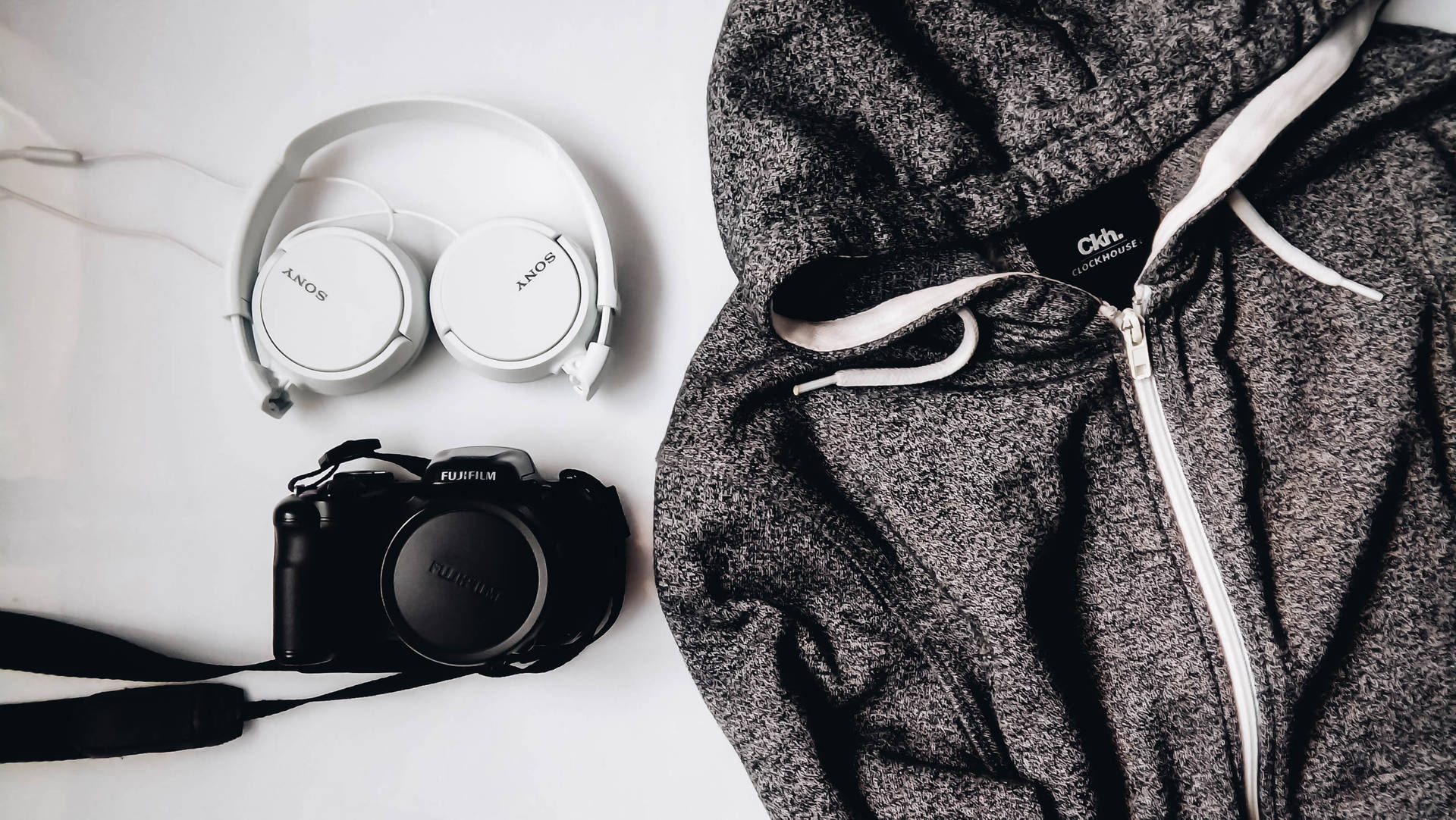 Sony Gadgets With Hoodie Background