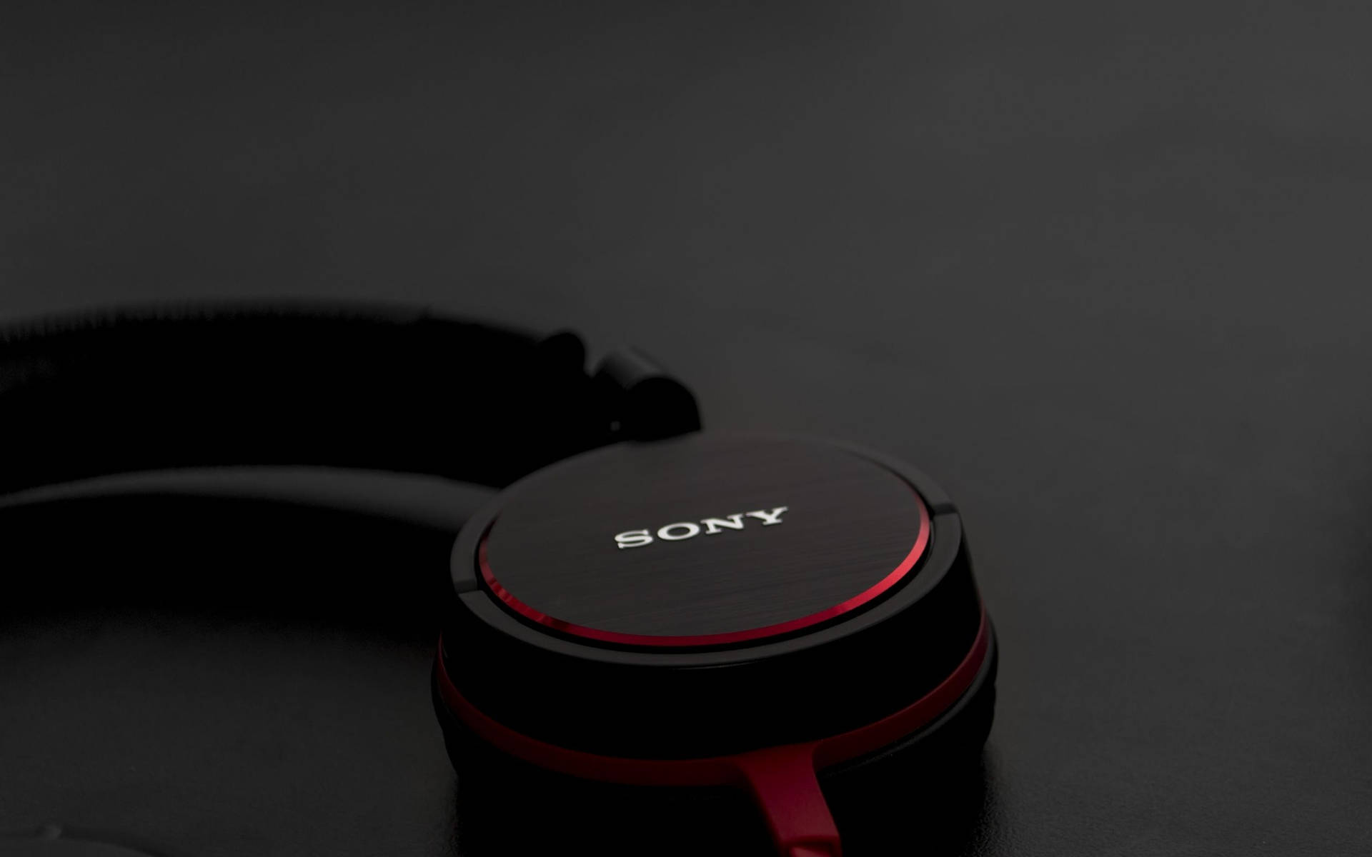 Sony Headphones Black Background