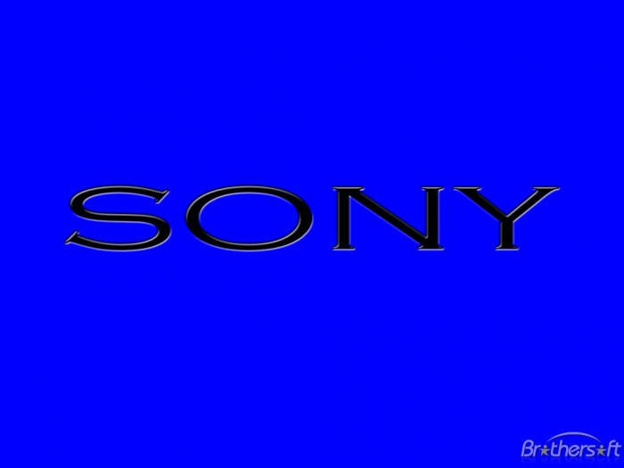 Sony Logo Blue Background Background