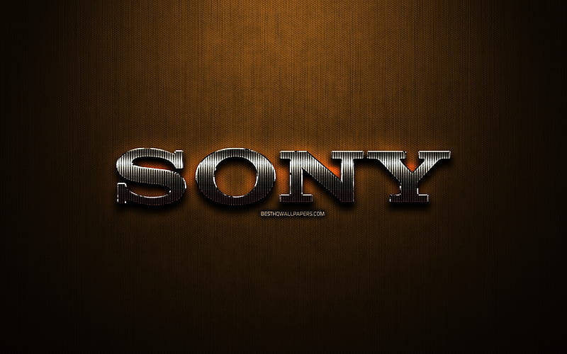 Sony Logo Orange Gradient Background