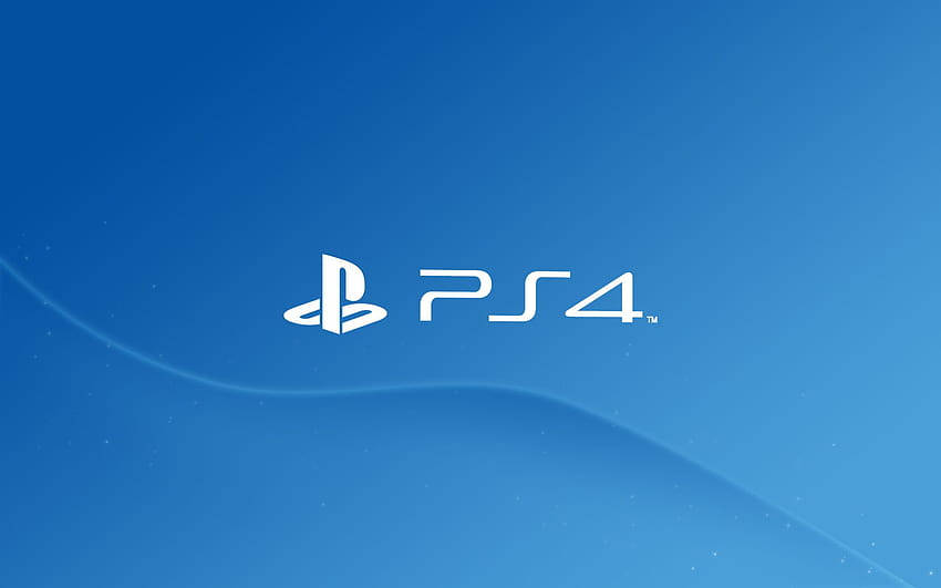 Sony Logo Ps4 Blue Background