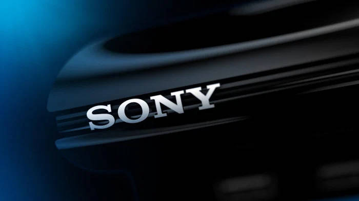 Sony Logo Slanted Background