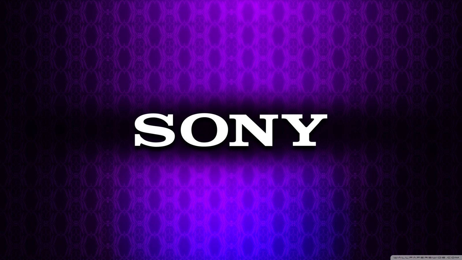 Sony Purple And Blue Background