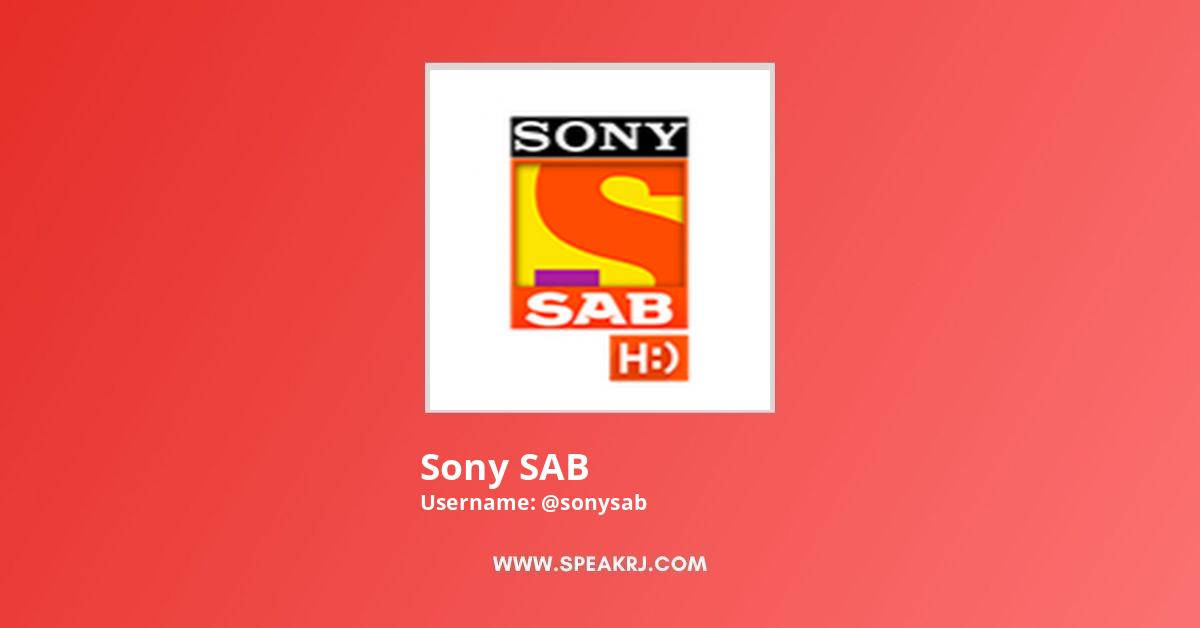 Sony Sab Logo On Red Background