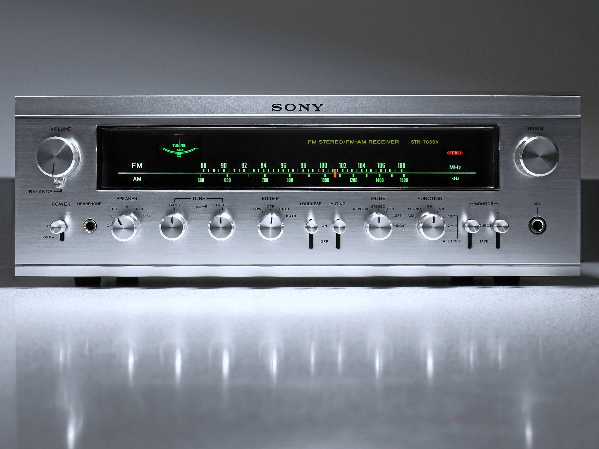 Sony Stereo Receiver Background