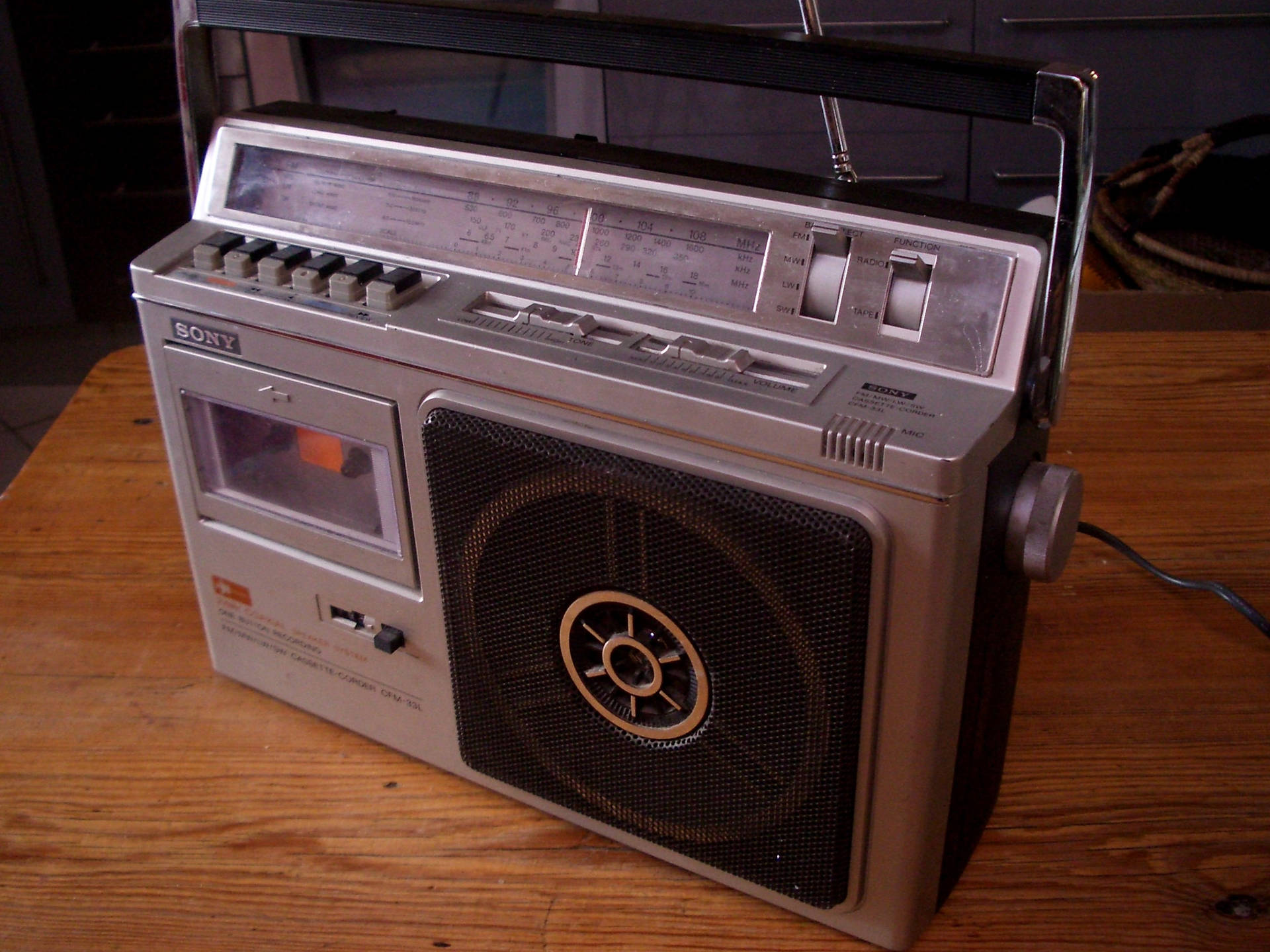 Sony Vintage Cassete-corder Background
