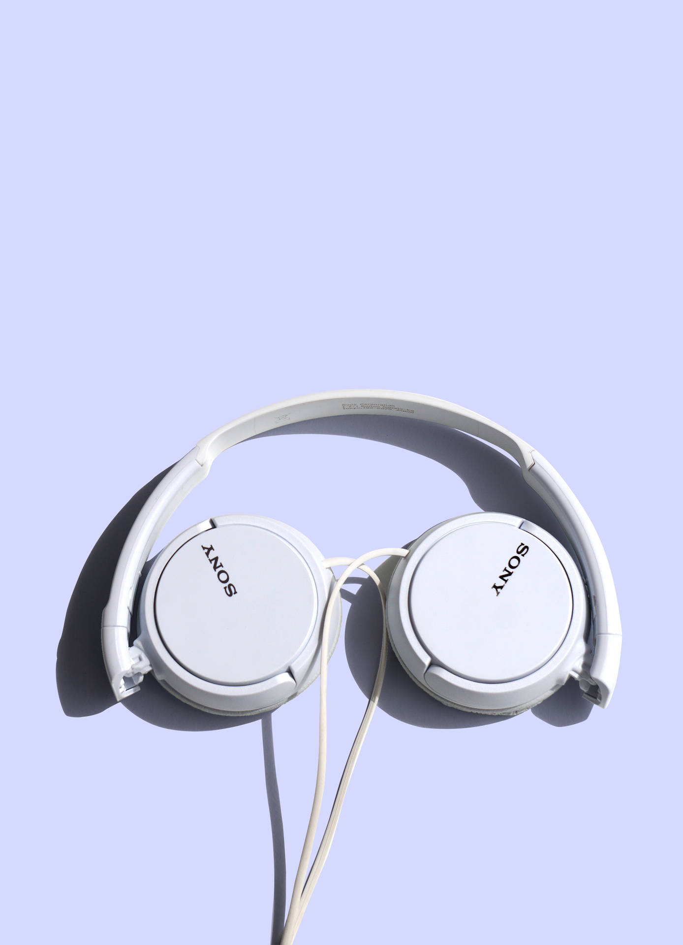 Sony White Headphones Background