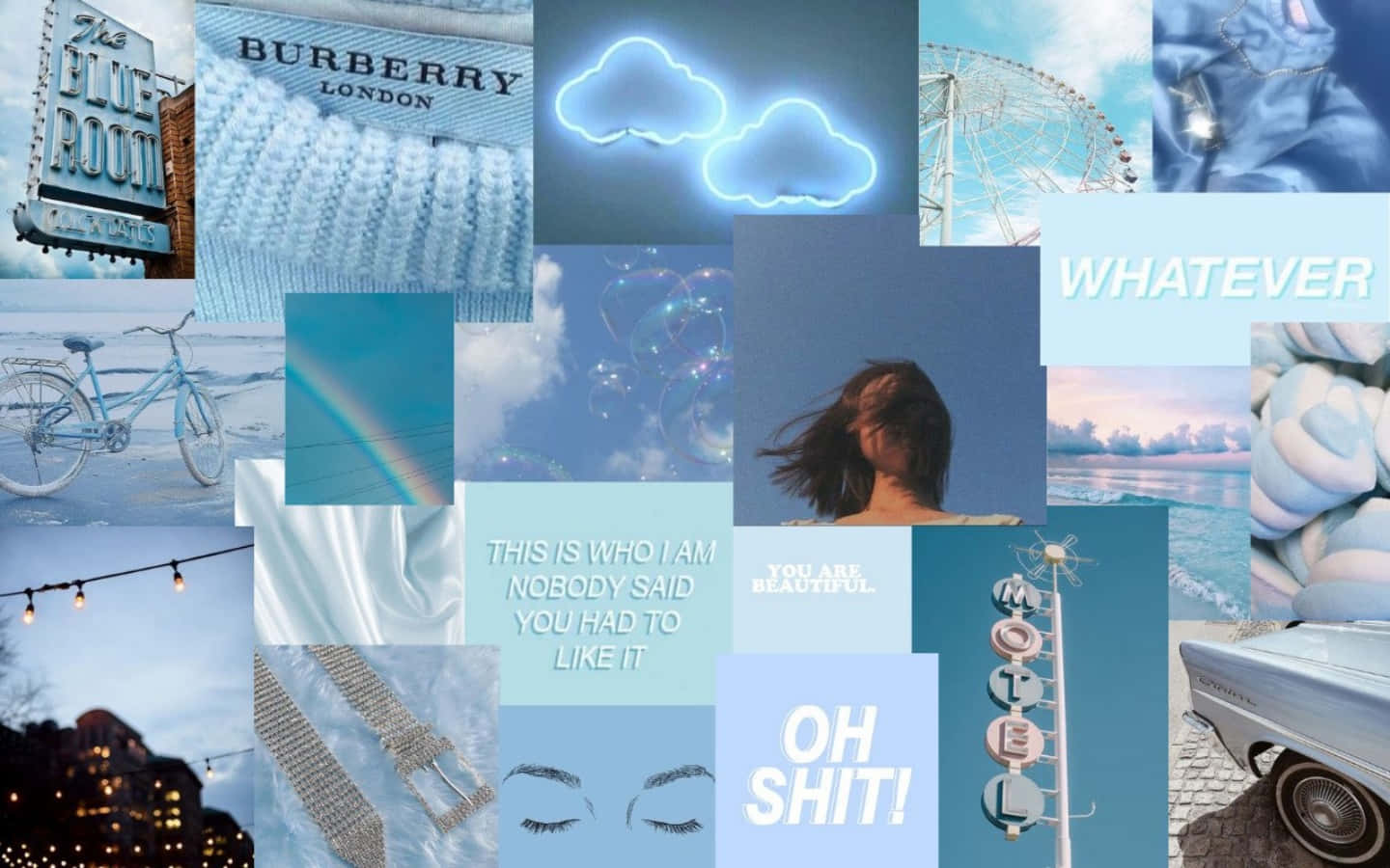 Soothing Pastel Blue Green Gradient Background Background