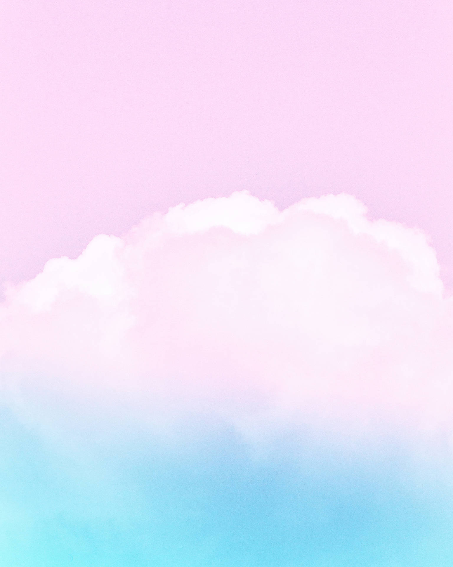 Soothing Sky Gradient - Pink And Blue Cloud Background