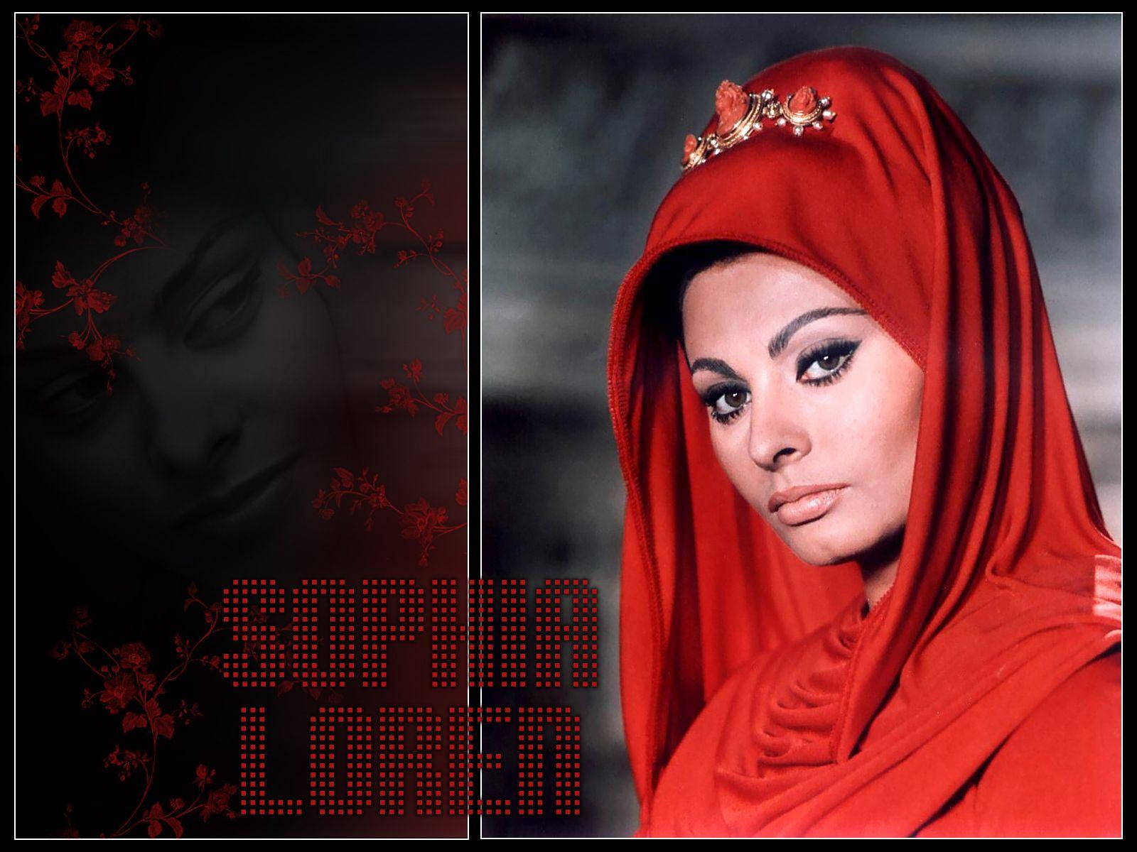 Sophia Loren In El Cid Movie Background