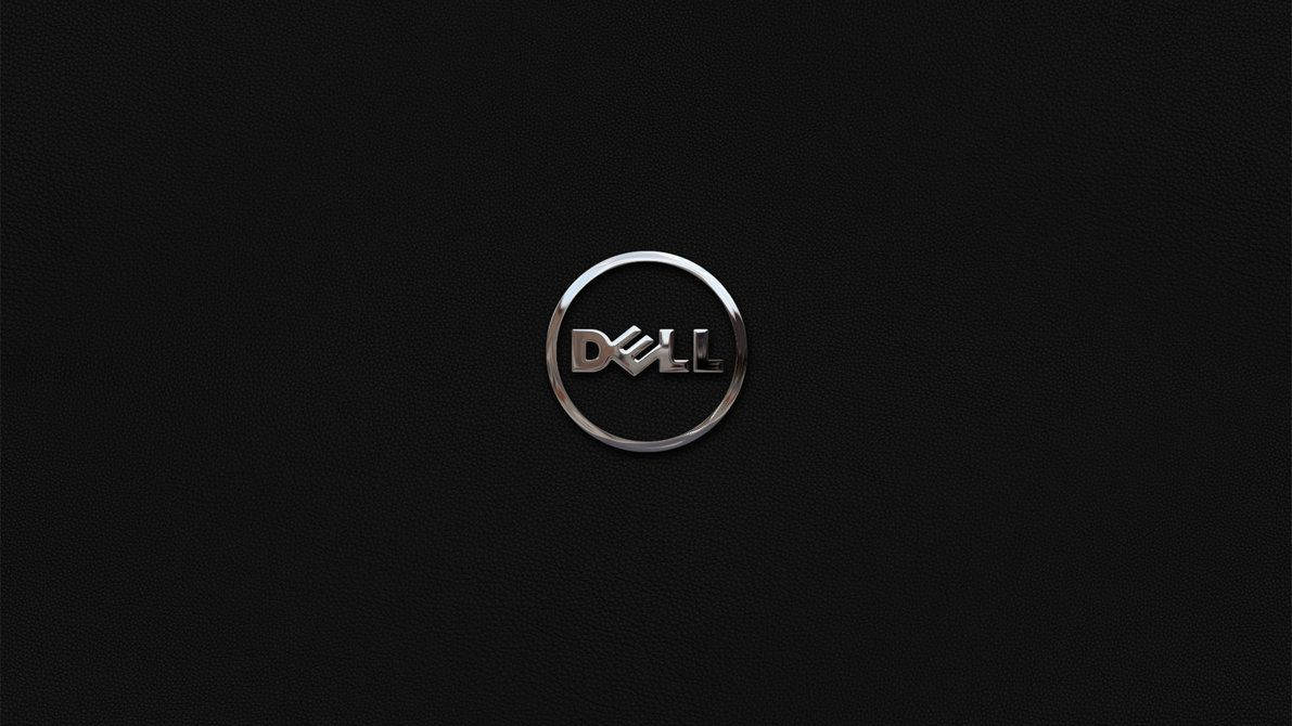 Sophisticated Black Dell Logo Background