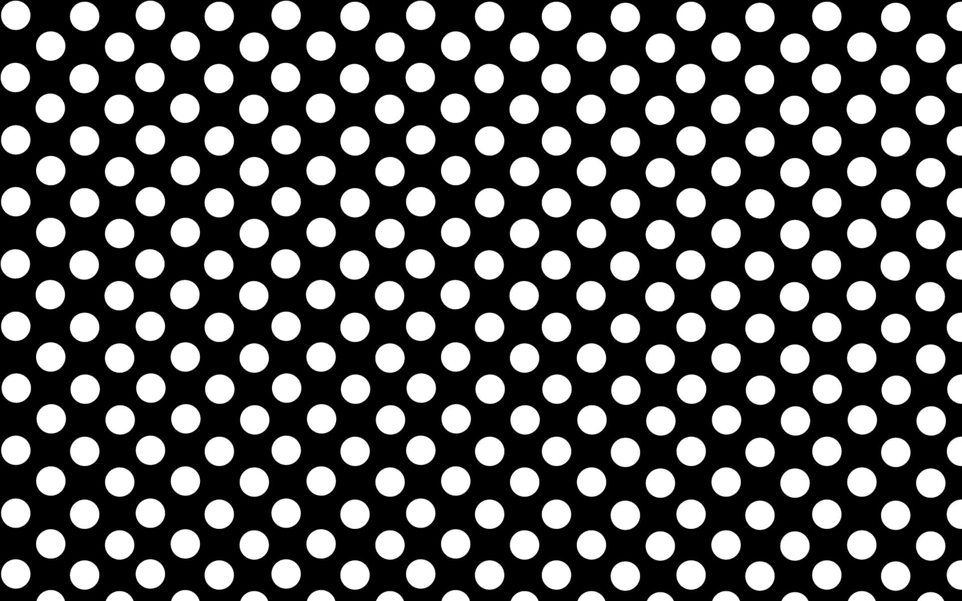 Sophisticated Black Polka Dot Wallpaper Background