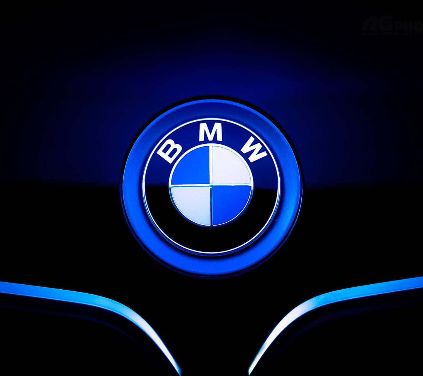 Sophisticated Bmw Logo On Solid Background Background