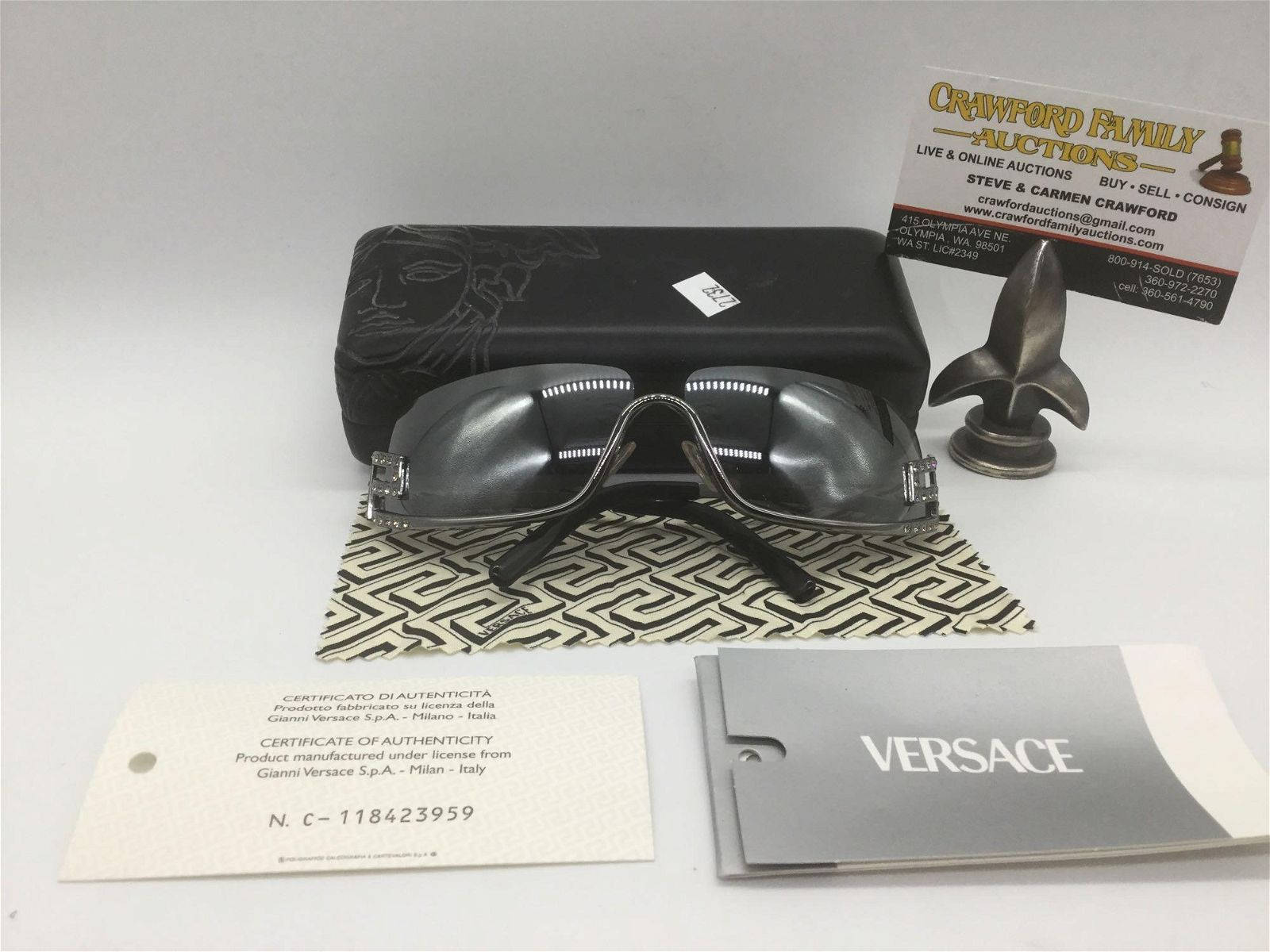 Sophisticated Versace Wrap Sunglasses