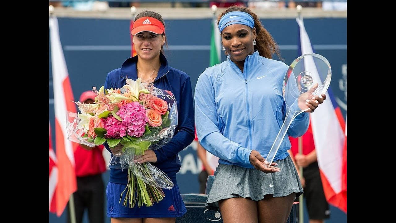 Sorana Cirstea With Serena Williams Background