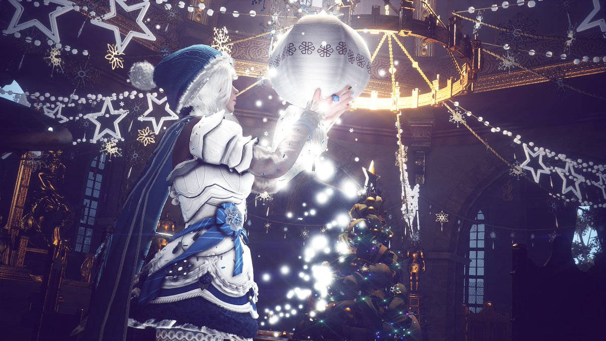 Sorcerer Celebrating A Gothic Christmas Background