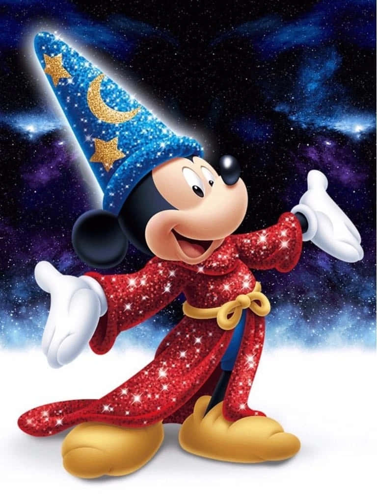 Sorcerer Mickey Cosmic Backdrop Background