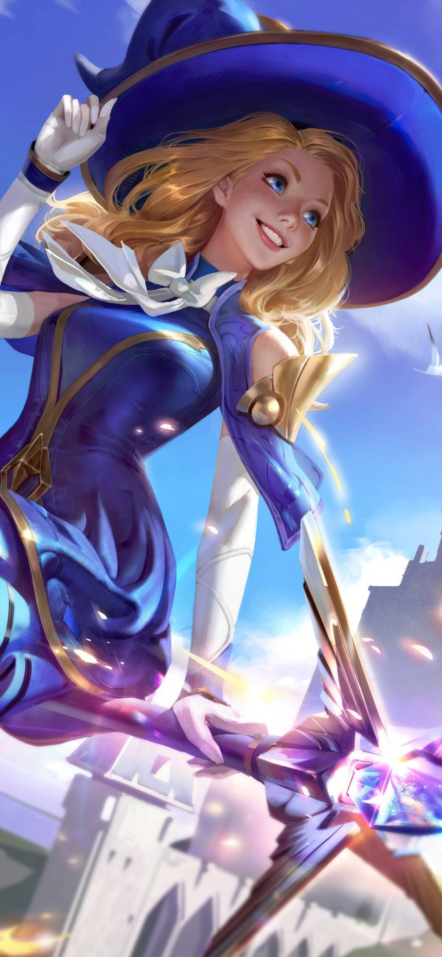 Sorceress Lux Lol Iphone Background