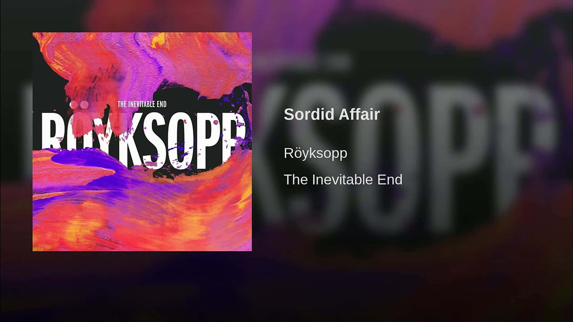 Sordid Affair Song Background