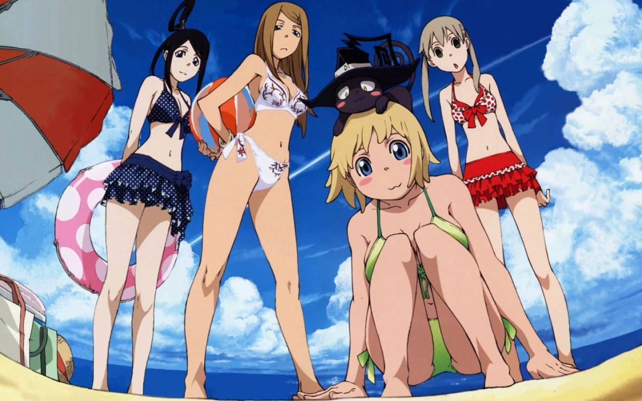 Soul Eater Characters At The Beach