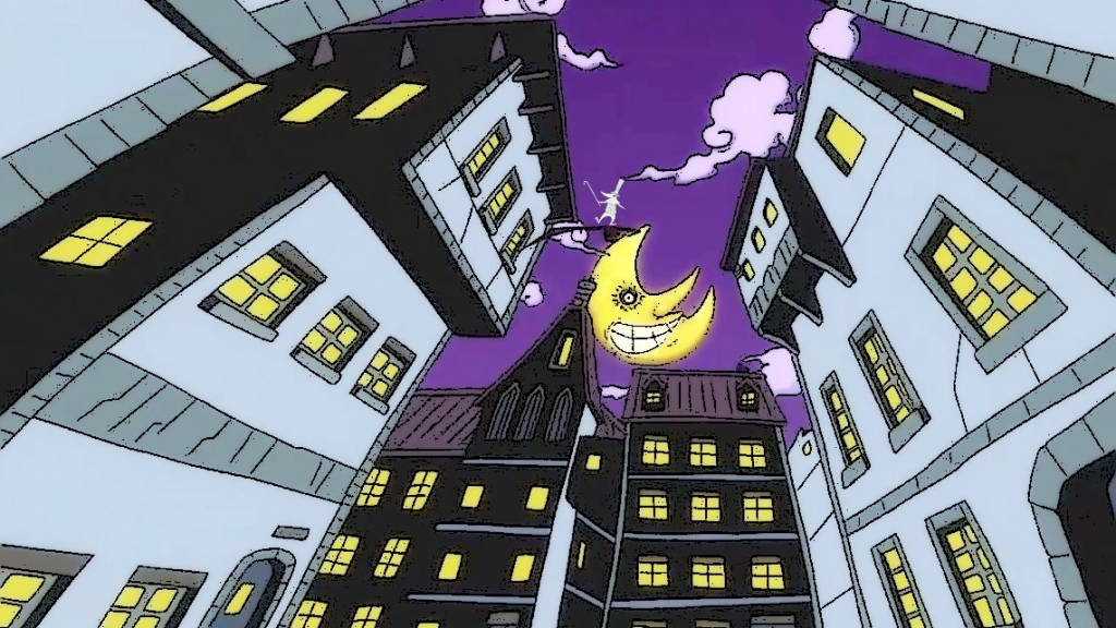 Soul Eater Moon In The Death City Background