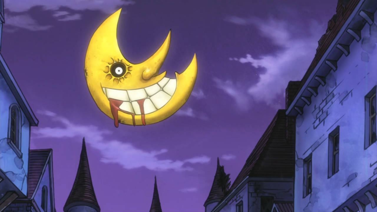 Soul Eater Moon In Village Background