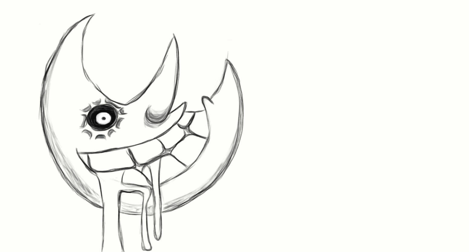 Soul Eater Moon Pencil Art Background