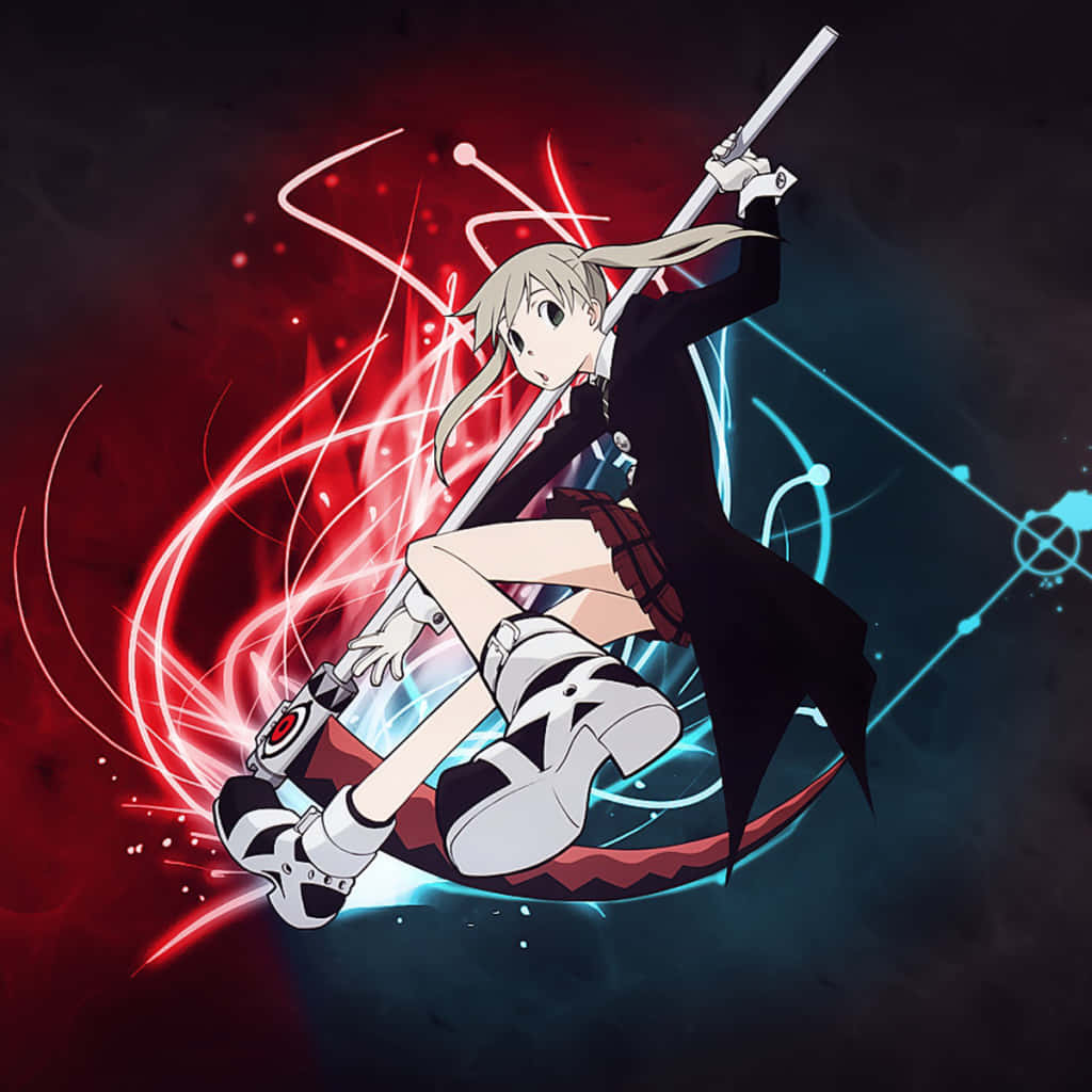 Soul Eater Pfp Neon Lights Background