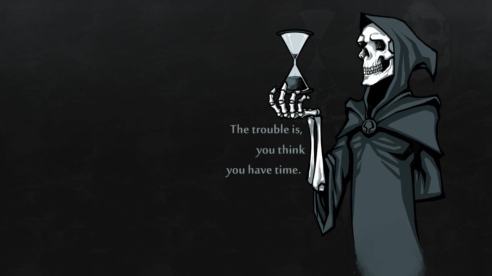 Soul Reaper Skeleton Desktop Background