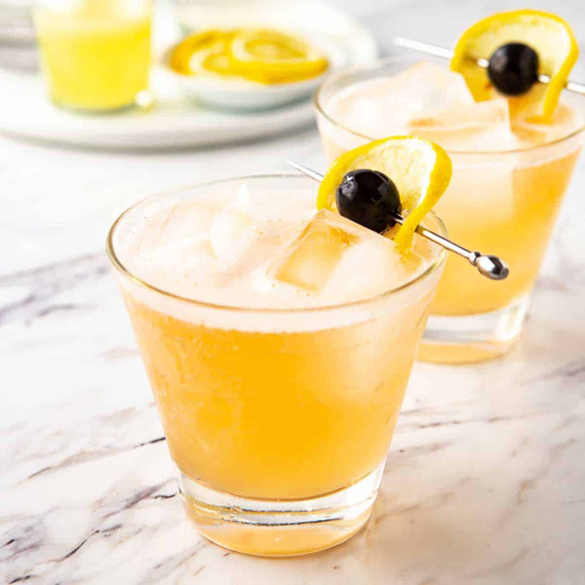 Sour Drink With Lemon