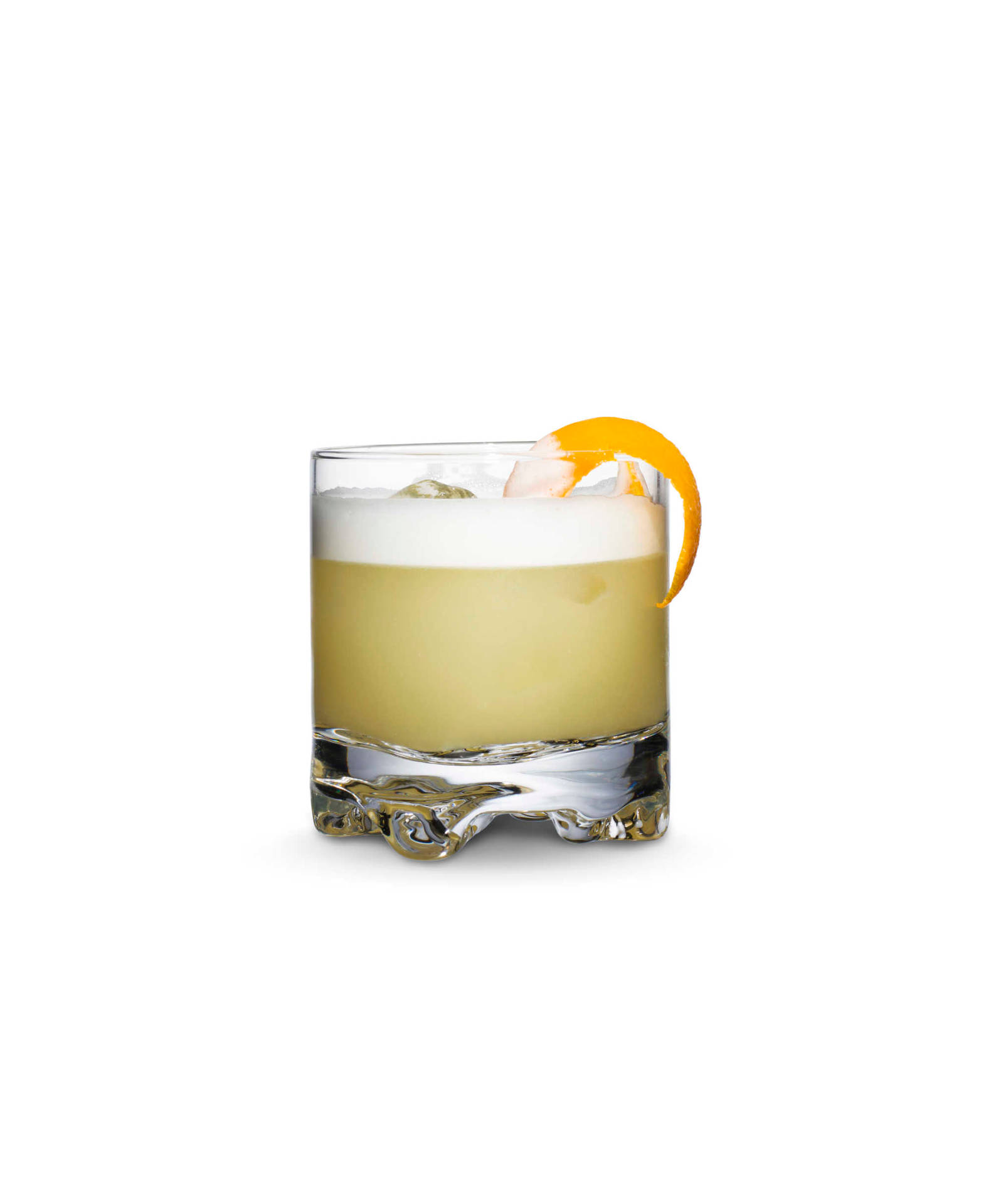 Sour Drink With Orange Slice Background