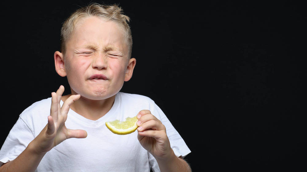 Sour Puckered-up Face Background