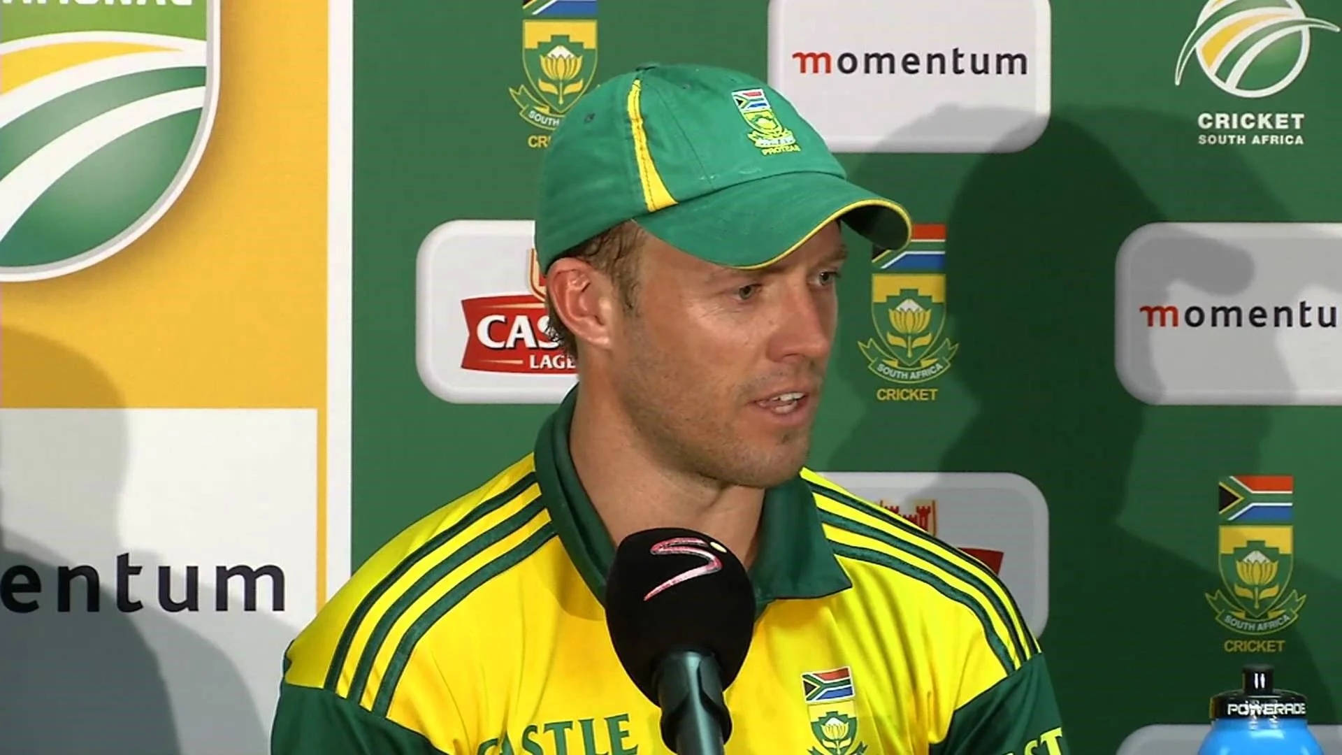 South Africa Cricket Post-game Interview Background