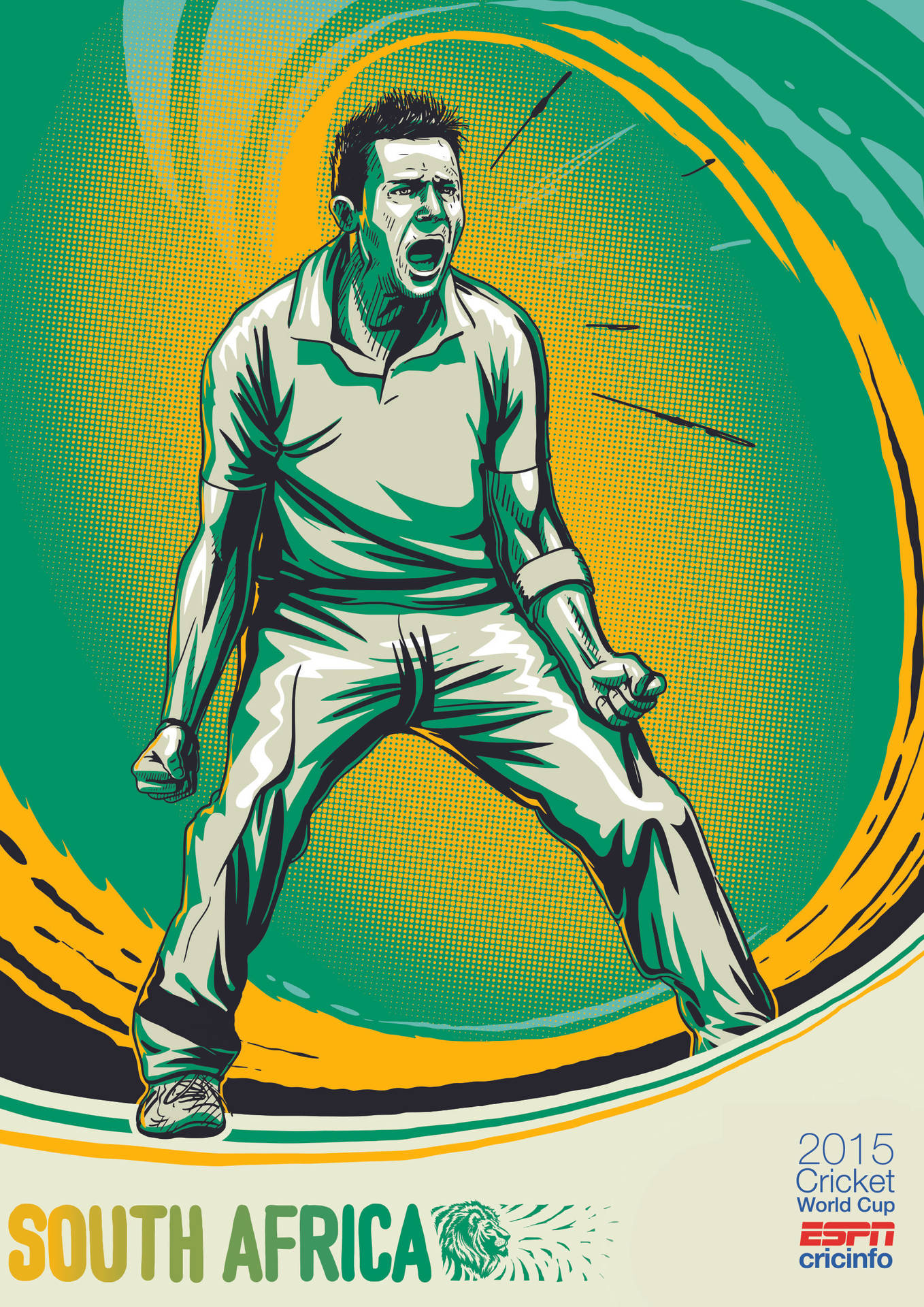 South Africa Cricket World Cup Poster Background