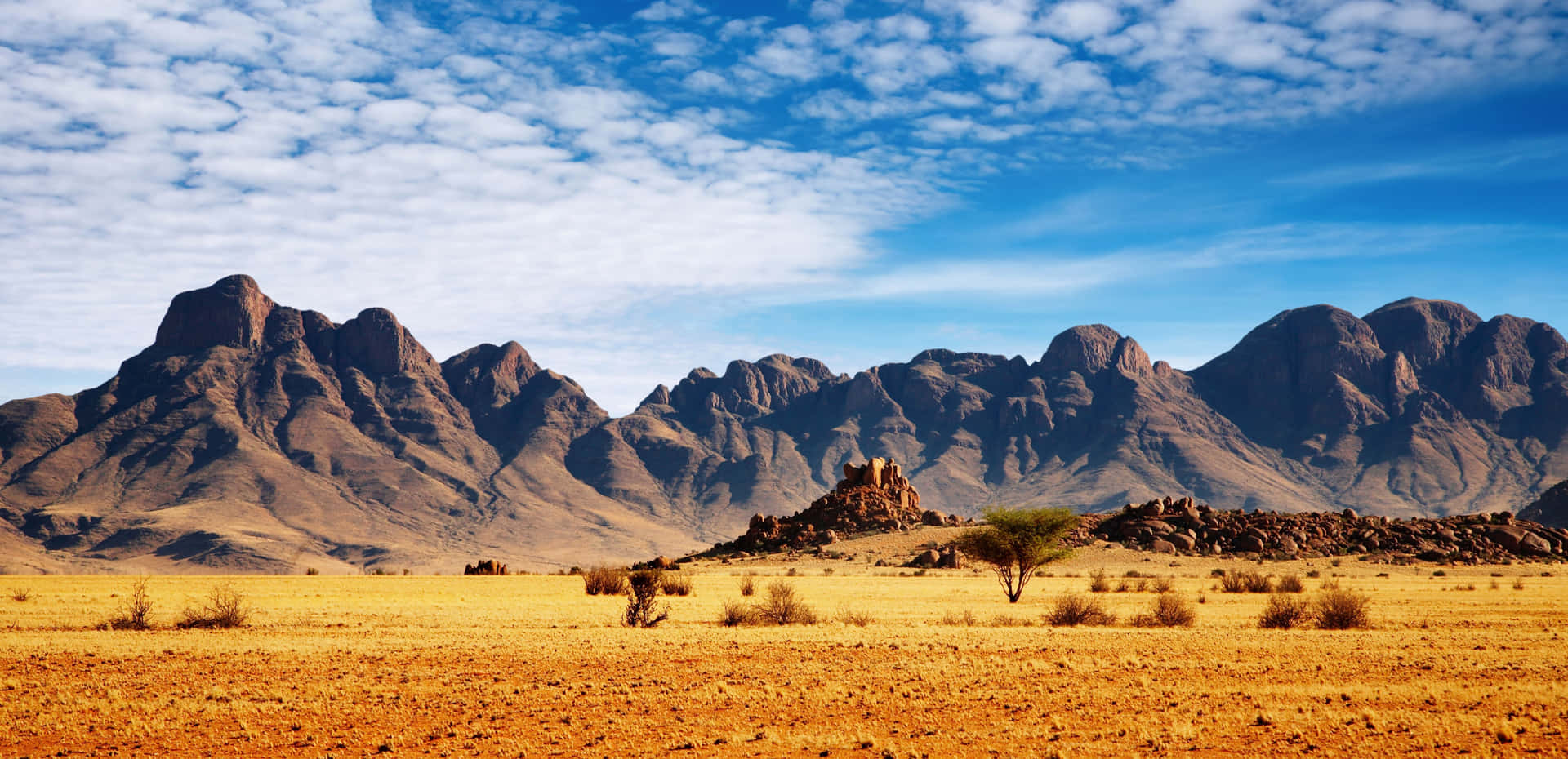 South African Namib Desert Mountain Landscape