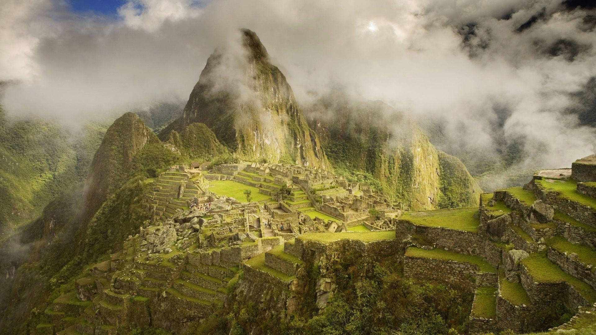 South America Machu Picchu Peru Background