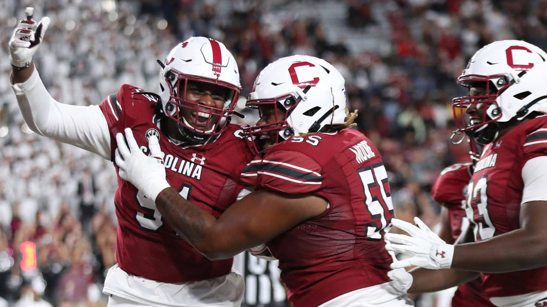 South Carolina Gamecocks Group Hug Red Team