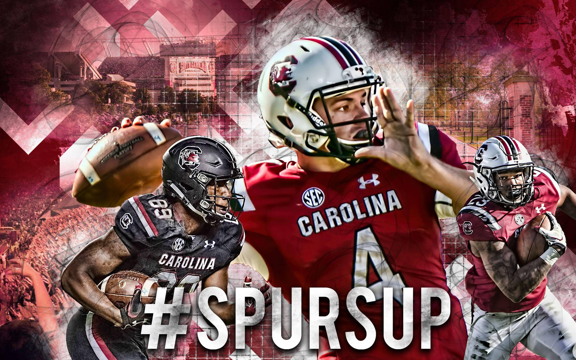 South Carolina Gamecocks Hashtag Spursup Fan Art Background