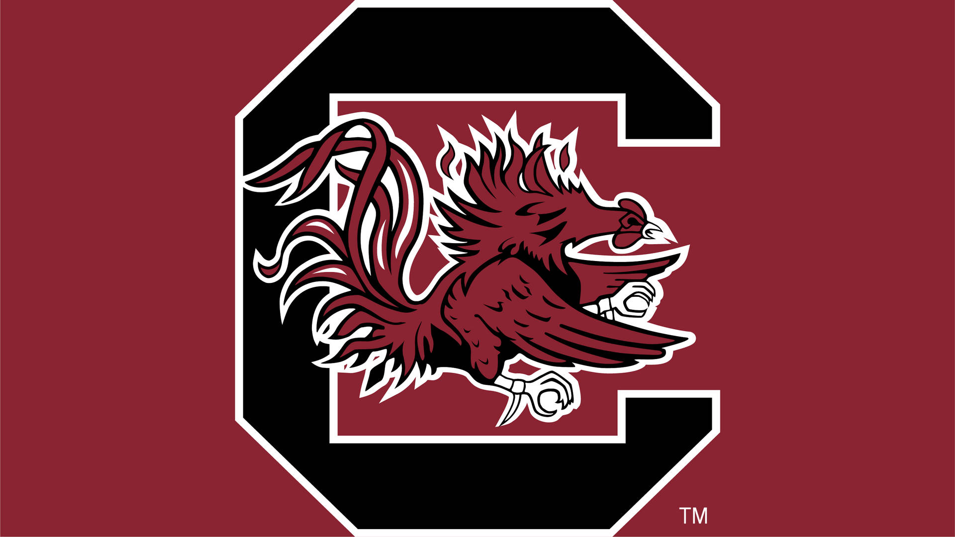 South Carolina Gamecocks Logo Dead Red Canvas