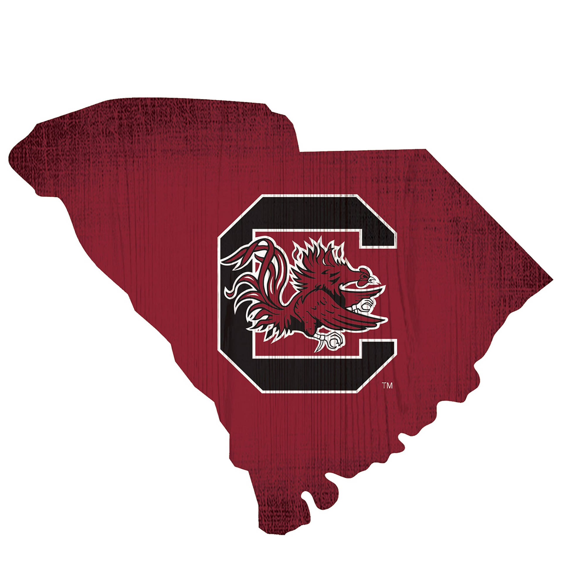 South Carolina Gamecocks Logo Red Map Design