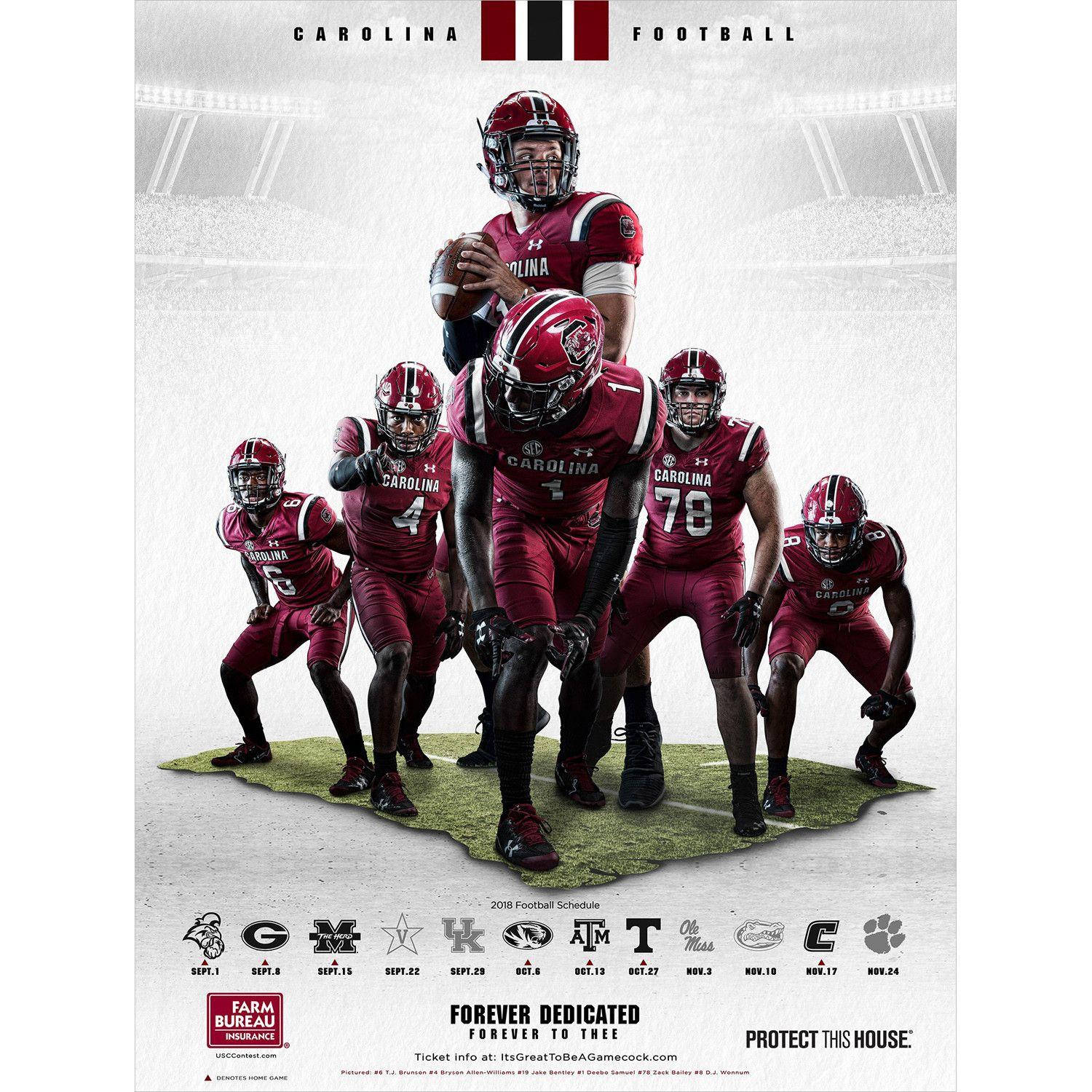 South Carolina Gamecocks Official Poster