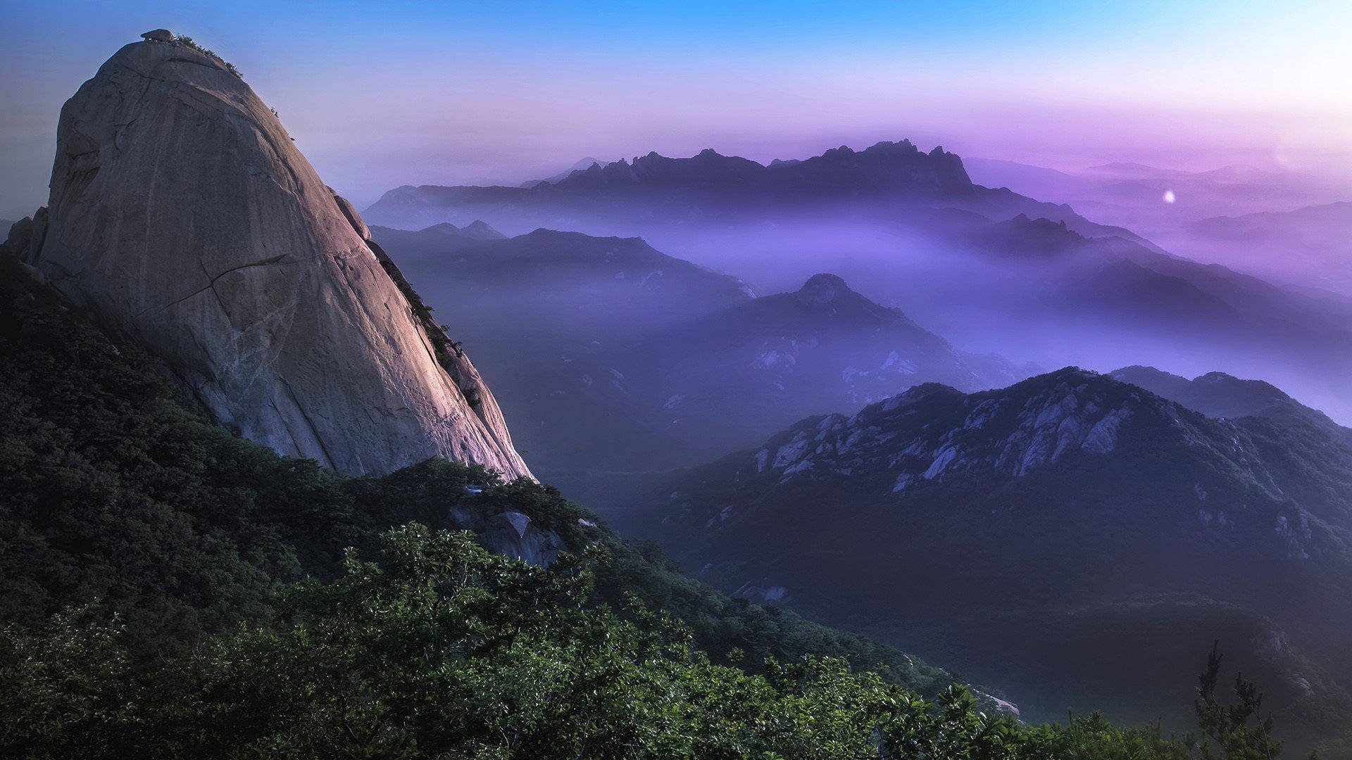 South Korea Bukhansan National Park Background