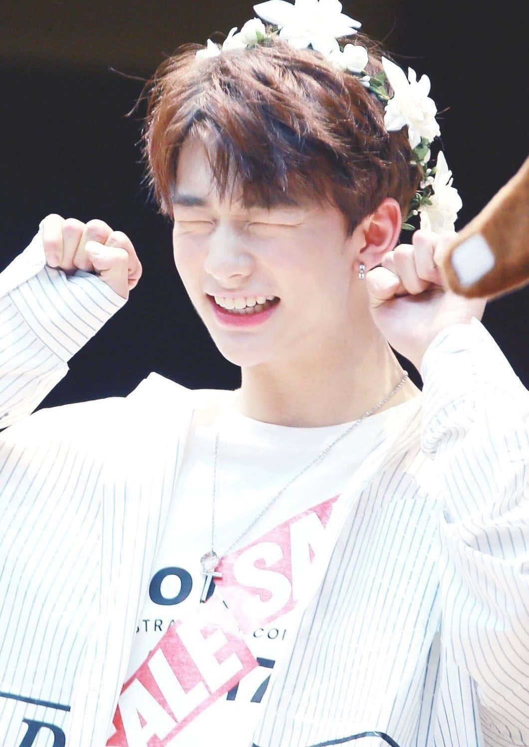 South Korean Rapper Hyunjin Flower Crown