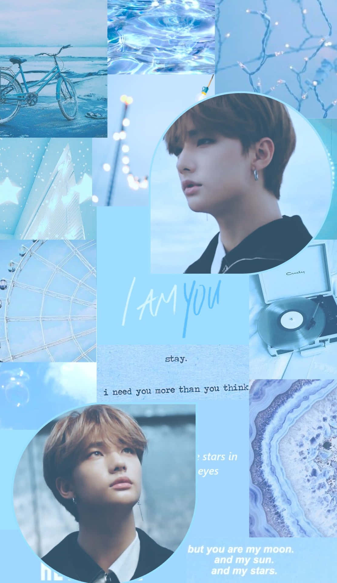 South Korean Singer Hyunjin I Am You Collage