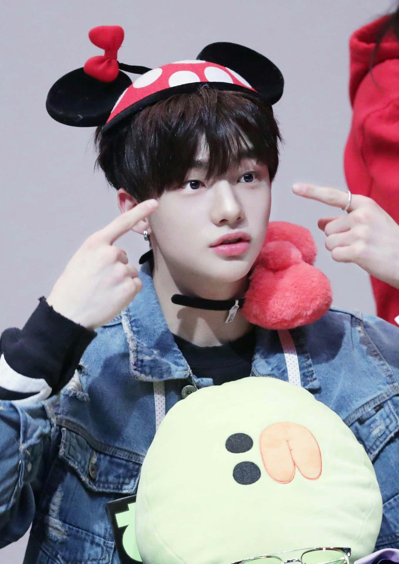 South Korean Singer Hyunjin Minnie Mouse Hat