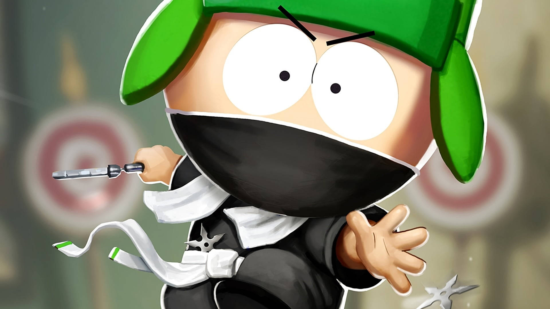 South Park Kyle Broflovski Ninja Art Background