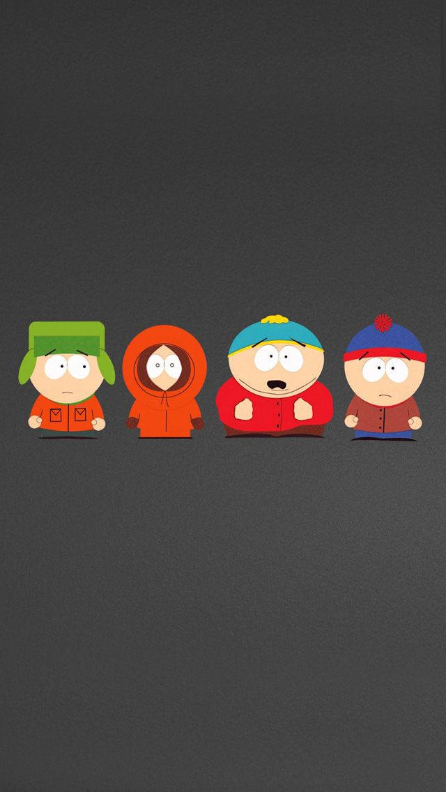 South Park Kyle Broflovski With Other Kids Background