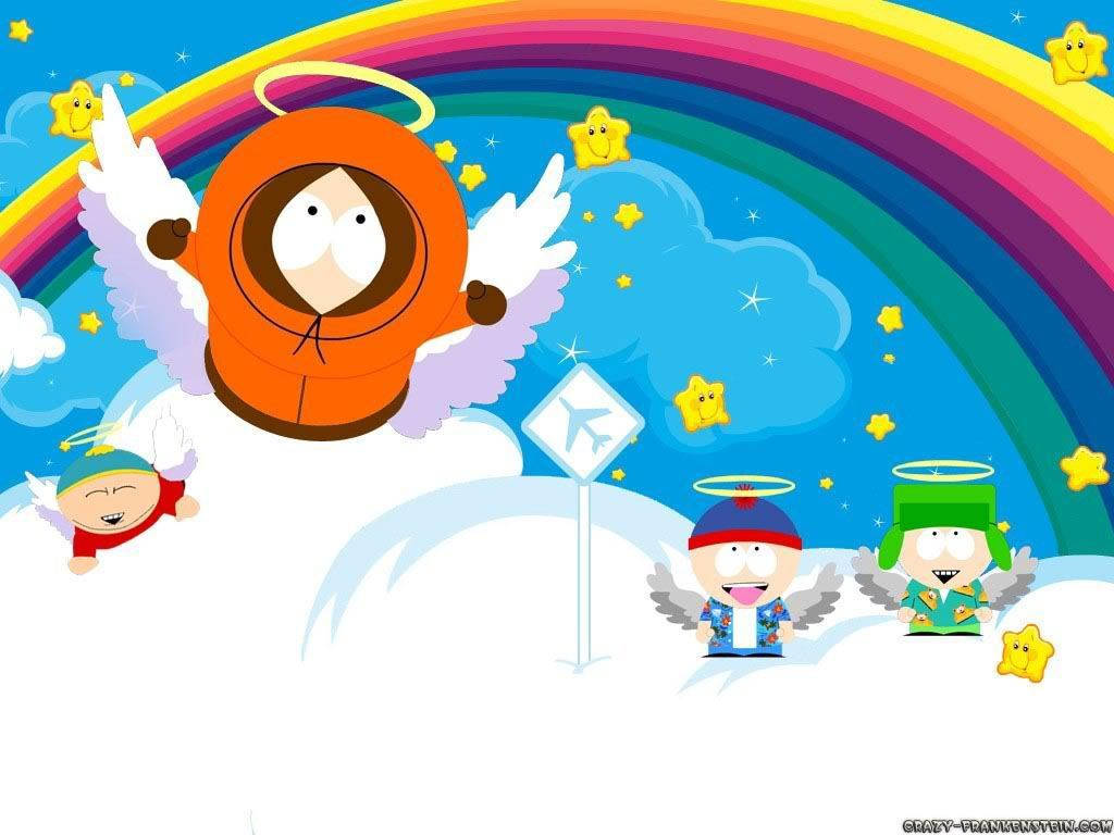 South Park With Rainbow Poster