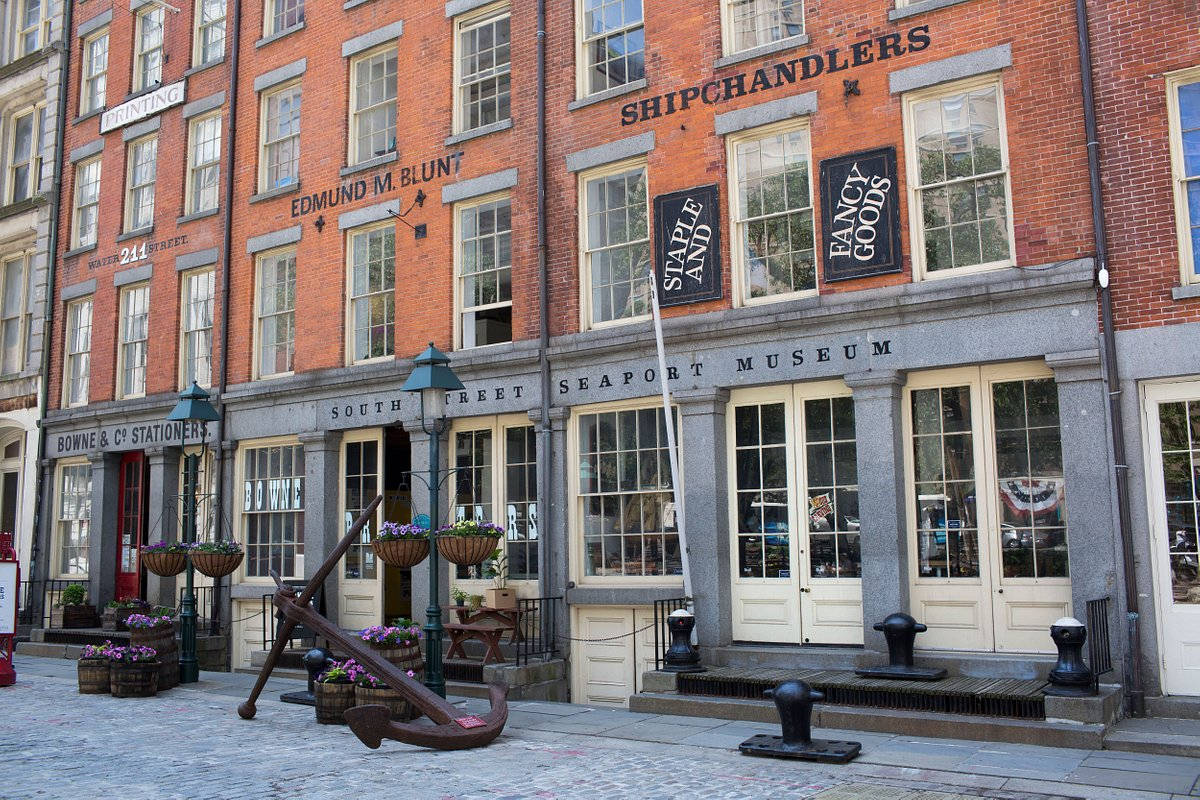 South Street Seaport Museum Building Facade Background